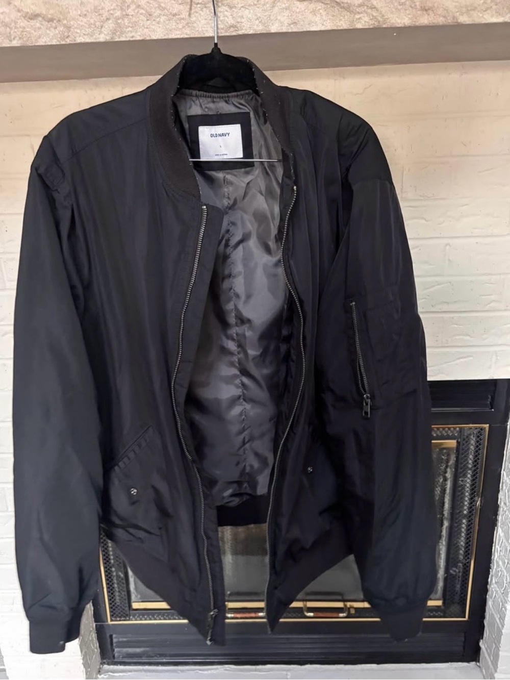 Old Navy Black Men's Bomber Jacket